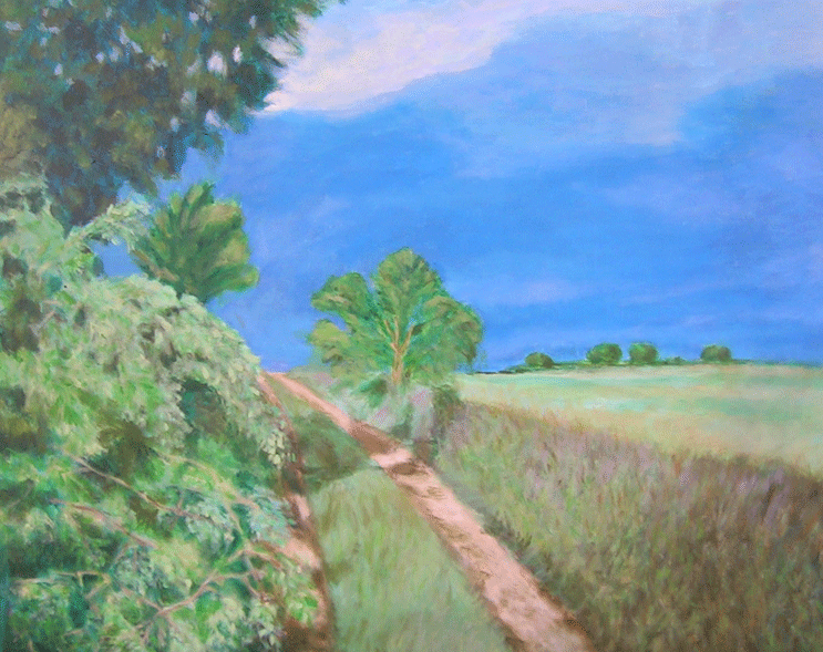 El camí Acrílic sobre tela 116 x 89 cm