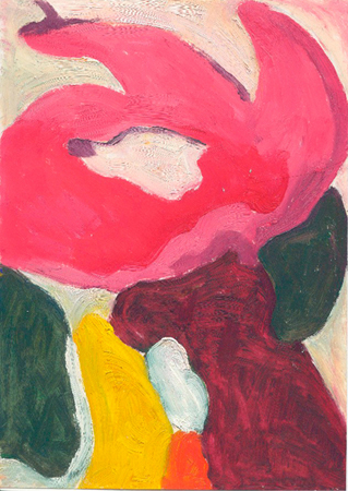 Flor 12 Oli sobre paper 32 x 44 cm