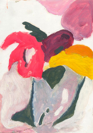 Flor 13 Oli sobre paper 32 x 44 cm