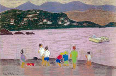 Llançà 2 Pintura al pastel 25 x 16 cm