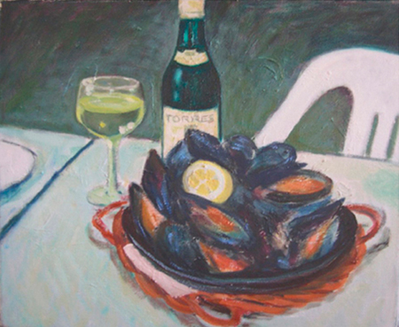 Musclus Oli sobre tela 38 x 46 cm