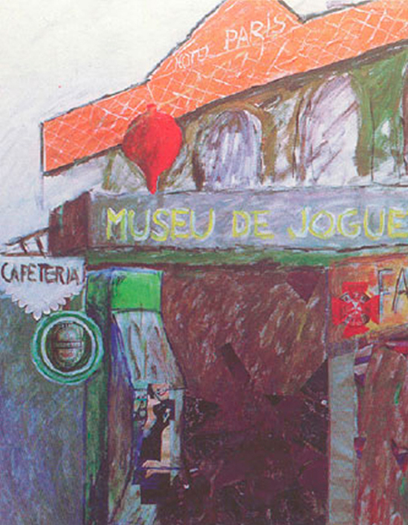 Museu de Joguines a Figueres Oli i collage sobre tela 130 x 97 cm