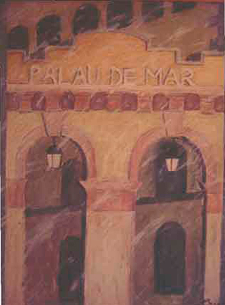 Palau de Mar Oli sobre tela 100 x 81 cm