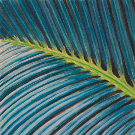 Palmera Acrílic sobre tela 30 x 30 cm