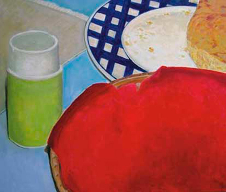 Panera vermella Acrílic sobre tela 81 x 65 cm