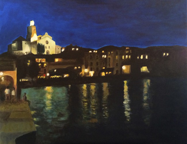 Cadaqués de nit
Acrílic sobre tela
81 x 65 cm