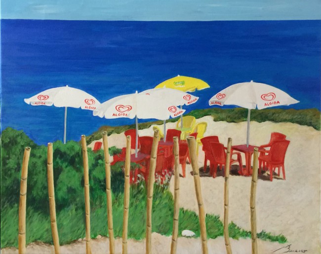 Platja de Còrcega Acrílic sobre tela 81 x 65 cm